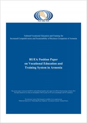 RUEA's Position Paper on Vocational Education and Training (VET) System