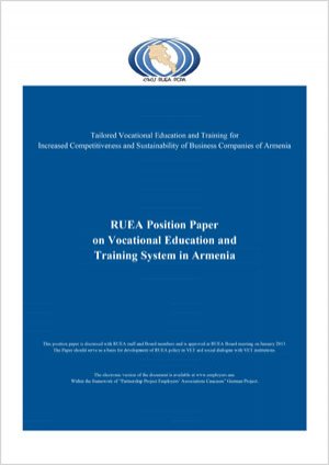 RUEA's Position Paper on Vocational Education and Training (VET) System