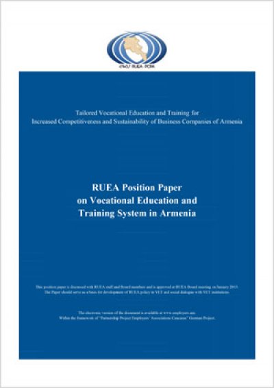 RUEA's Position Paper on Vocational Education and Training (VET) System